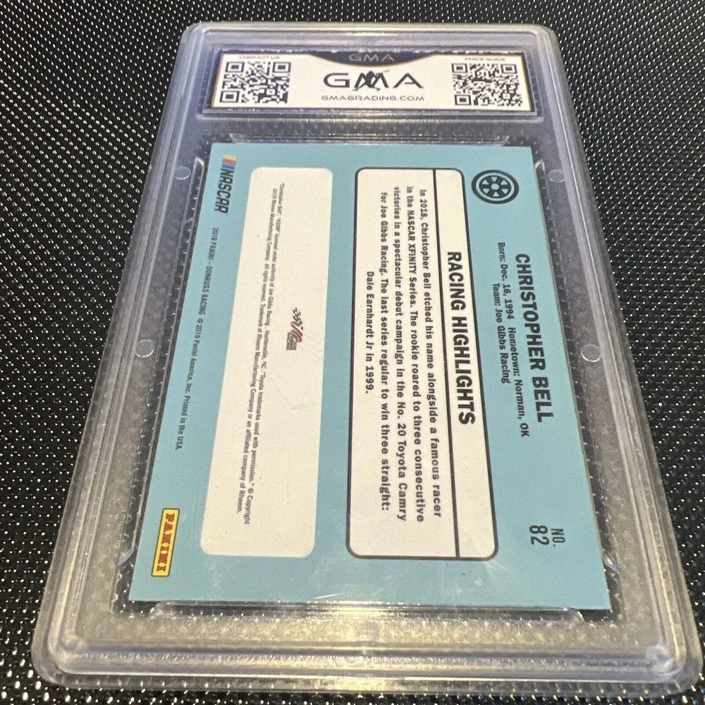CHRISTOPHER BELL 2019 DONRUSS OPTIC # 82 GRADED 10 L@@@K
